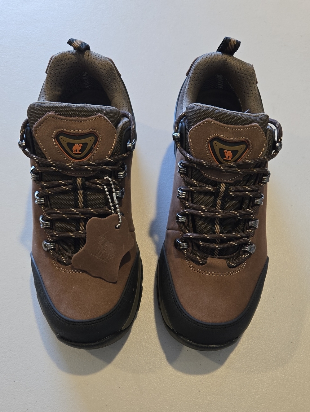 Camel Crown Men's Brown Outdoor Hiking Shoes - Leather Upper